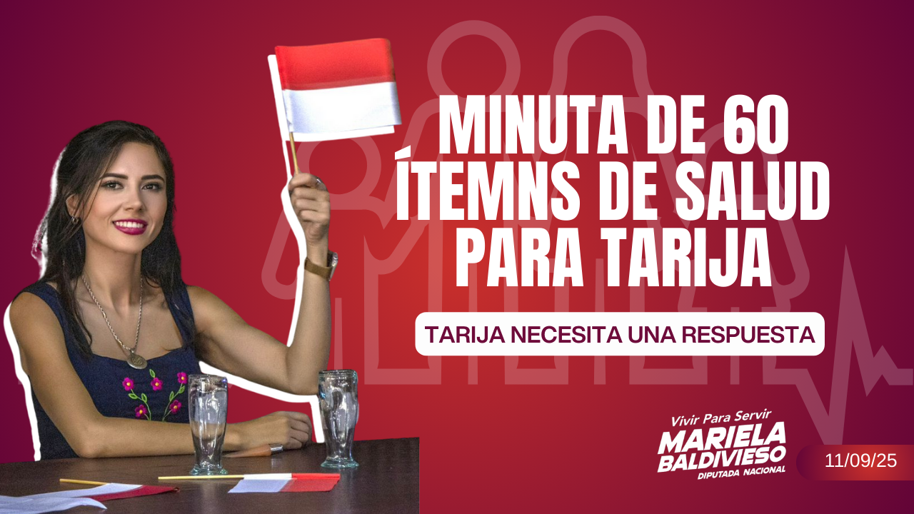 Diputada Baldivieso exige respuesta sobre minuta de salud enviada en 2023 para Tarija